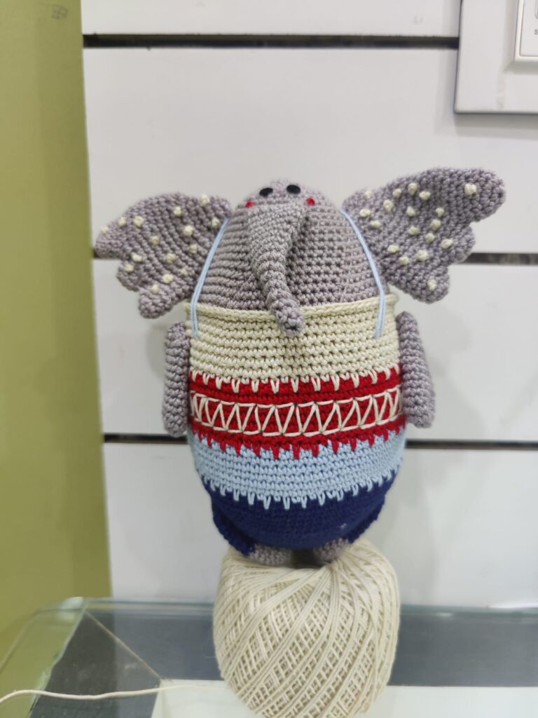 Funky Elephant amigurumi for kids to play with